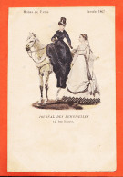 19993 / ⭐ Modes De PARIS Année 1867 Cavalière Parisiennes Supplément Journal Des DEMOISELLES PARIS 14 Rue DROUOT 1900s - Mode