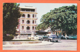 19962 / ⭐ ♥️ AGUADILLA Puerto Rico Chevrolet Oldsmobile 1955 Hotel BORINQUEN Plaza DEGETAU Tree LAUREL INDIA JAVILLA  - Puerto Rico