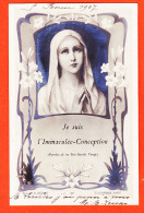 19777 / ⭐ Style ART-NOUVEAU Je Suis IMMACULEE-CONCEPTION Paroles De La TRES SAINTE VIERGE 1907 Photo-Bromure AZAMBR4 Ste - Jungfräuliche Marie Und Madona