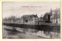 19520 / ⭐ Etat Parfait - NARBONNE Aude Quai VICTOR HUGO 1910s ¤ Titrée Rouge L. JANSON - Narbonne