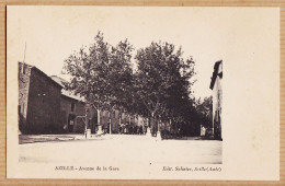 19665 / ⭐ AZILLE Aude Avenue De La GARE Animation Villageoise 1910s Edition SALINIER - Otros & Sin Clasificación