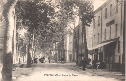 FR66 PERPIGNAN - Couderc - Avenue Du Vernet - Café - Tampon Hôpital Militaire 1915 Verso Animée - Belle - Perpignan