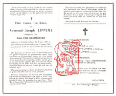 DP Raymond Lippens ° Scheldewindeke Oosterzele 1891† Gent 1960 Van Grembergen Baele De Noyette De Meyer De Mulder Becqué - Images Religieuses