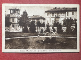 Cartolina - Casale Monferrato ( Alessandria ) - Piazza Dante - 1930 Ca. - Alessandria