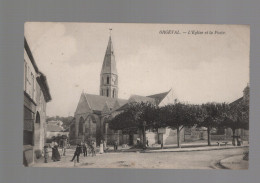 CPA - 78 - Orgeval - L'Eglise Et La Poste - Animée - Circulée En 1915 - Orgeval