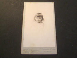 PHOTO CDV Petite Fille Cliche HERMANN PARIS  - Anciennes (Av. 1900)