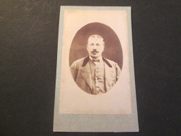 PHOTO CDV Homme En Medaillon Cliche Non Signe  - Old (before 1900)