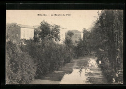 CPA Mirande, Le Moulin Du Pont  - Mirande