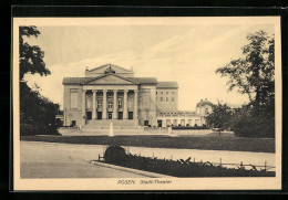 AK Posen, Blick Zum Stadt-Theater  - Posen