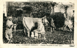 Clermont Ferrand - Fontaine Pétrifiante De Saint Alyre - Vache, Ours, Traite, Lait - Clermont Ferrand