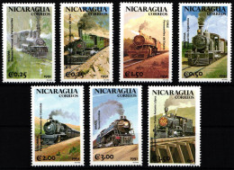 Nicaragua 3064-3070 Postfrisch Eisenbahn #KP977 - Nicaragua