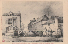 ***  52  ***  BOURBONNE LES BAINS En 1830 Pont Bouvard Et Canal Du Ruisseau De Borne Neuve TTB - Bourbonne Les Bains