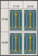 1967 , Mi 1239 ** (1) -  4er Block Postfrisch - Ausstellung " Salzburgs Alte Schatzkammer " - Neufs