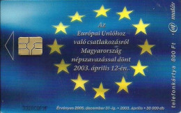 Hungary: Matáv - 2003 European Union. Transparent - Hongarije