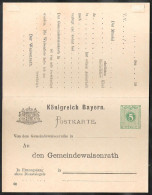 BAYERN Postkarte Mi. DPB 2/ 01  - Other & Unclassified