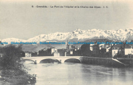 R123237 Grenoble. Le Pont De L Hopital Et La Chaine Des Alpes. E. R. No 6 - World