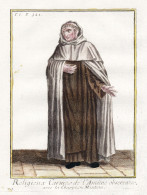 Religieux Carme De L'Anciene Observance Avec La Chappe, Ou Manteau - Discalced Carmelites Unbeschuhte Karmelit - Estampes & Gravures