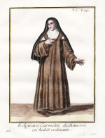 Religieuse Carmelite Dechaussee En Habit Ordinaire - Nun Nonne Carmelites Karmeliten / Monastic Order Mönchso - Prints & Engravings