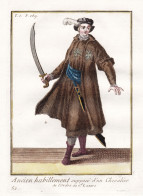 Ancien Habillement Suppose D'un Chevalier De L'Ordre De St. Lazare - Ordre De Saint-Lazare De Jérusalem Lazar - Estampas & Grabados