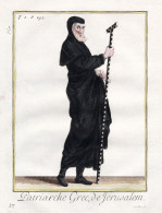 Patriarche Grec, De Jerusalem - Greece Griechenland Greek Patriarch Of Jerusalem / Mönchsorden Monastic Order - Prints & Engravings