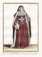 Ancien Habillement Des Religieuses De L'Ordre De S. Jean De Jerusalem De L'Hopital De Beaulieu, Avant La Prise - Prints & Engravings