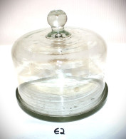 E2 Ancienne Cloche En Verre - Beurrière De Table - Circa 1930 - Autres & Non Classés