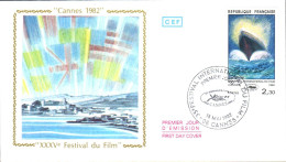 FDC 1982 FESTIVAL CINEMA CANNES - 1980-1989