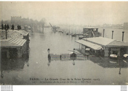 PARIS  GRANDE CRUE DE LA SEINE 1910 INONDATION DE LA PORTE DE BERCY - De Overstroming Van 1910