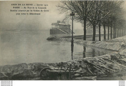 PARIS INONDATIONS DE JANVIER 1910 AU PONT  DE LA CONCORDE - Überschwemmung 1910