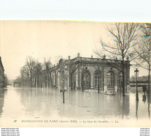 PARIS  INONDATIONS 1910 LA GARE DES INVALIDES - Inondations De 1910