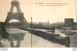 PARIS INONDATIONS DE JANVIER 1910 LA GARE DU CHAMP DE MARS - Paris Flood, 1910