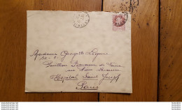 ENVELOPPE ET COURRIER TIMBRE PETAIN 1942 - 1941-42 Pétain