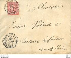 ENVELOPPE 1906   TYPE  A2  IND.  6  AVEC COURRIER INTERIEUR - 1877-1920: Semi Modern Period