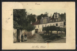 CPA Ecouen, La Rue Schenk, Vue De La Rue  - Ecouen