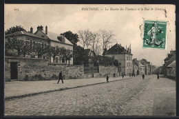 CPA Pontoise, La Recette Des Finances Et La Rue De Gisors  - Pontoise