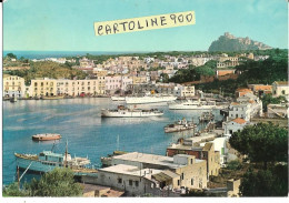 Campania-napoli-ischia Il Porto Con Vaporetti E Panfili Animata Bella Veduta Anni 60 - Other & Unclassified