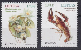LITHUANIA 2024 Europa CEPT. Underwater Fauna & Flora - Fine Set MNH - Lituania