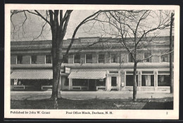 AK Durham, NH, Post Office Block  - Andere & Zonder Classificatie