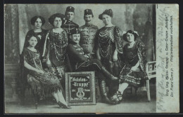 AK Gruppenfoto D. Orig. Ung. Musik- Gesang- U. Tanz-Truppe Balaton  - Musik Und Musikanten