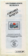 Feuillet Explicatif Sur Le Timbre Français ‘’Corsaires Basques’’ - Année 1997 - 201 - Other & Unclassified