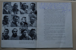 RR Original Booklet Signed Serge Coupé Dédicace Makalu 1954 1955 Himalaya Mountaineering Escalade Alpinisme - Livres Dédicacés