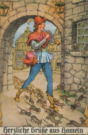 Quietsch CPA Rattenfänger Von Hammeln, Ratten - Fairy Tales, Popular Stories & Legends