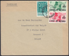 Congo Belge 1960 -"Katanga".Lettre De Katanga à Destination Bruxelles-Belgique.. (EB) AR-02918 - Usati