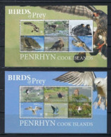 ● 2018 PENRHYN ● Cook Islands ● Uccelli ● 2 FOGLIETTI Nuovi ** ● BIRDS Of Prey ● Lotto N. 2127 ● - Penrhyn