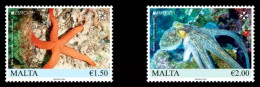 MALTA 2024 Europa CEPT. Underwater Fauna & Flora - Fine Set MNH - Malta