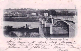 78 - Yvelines -   SAINT GERMAIN  En LAYE -  Vue De Pont - Remorqueur De Péniche - St. Germain En Laye