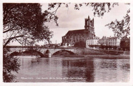 78 - Yvelines -   MANTES La JOLIE -  Les Bords De La Seine Et La Cathedrale - Carte Glacée - Mantes La Jolie