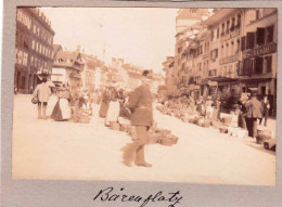 Photo Originale Collée Sur Carton - Suisse -1902 - BERNE - BERN - Barenplatz - Lieux