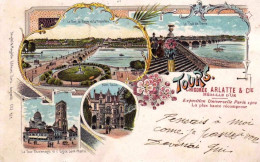 37 - Indre Et Loire - TOURS -  Litho - Multivues - 1901 - Tours
