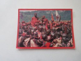 MASAI DANCERS  Photo Y.A. BERTRAND  ( 17x12mm) - Kenia